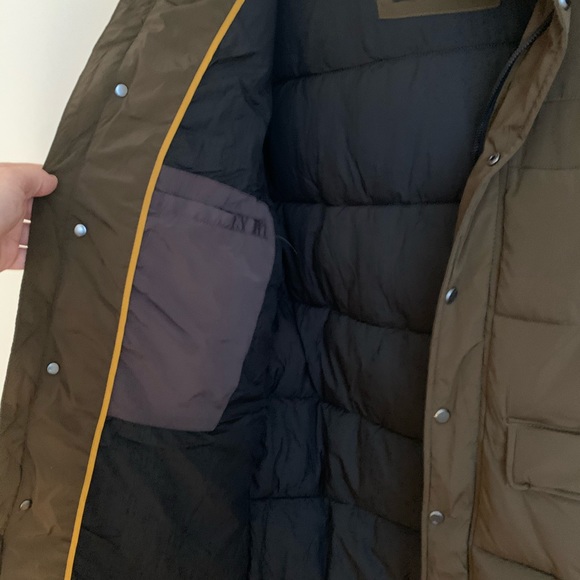 NEW Zara Olive Green Puffer Jacket - Picture 5 of 8